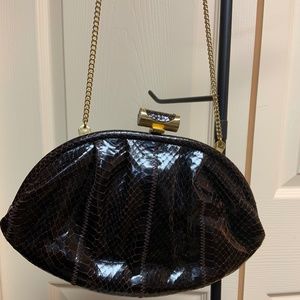 Real Snake Skin Vintage Shoulder Bag